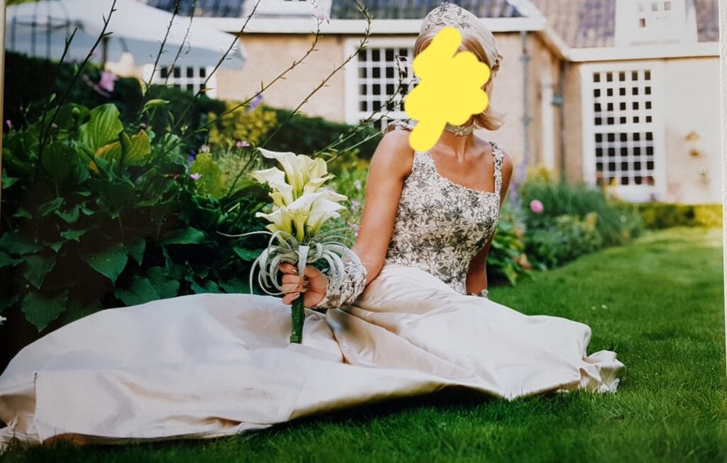 Mooie trouwjurk Vindress Gekleurd Regular Lang V-nek Nieuw (Onveranderd) Satijn 40